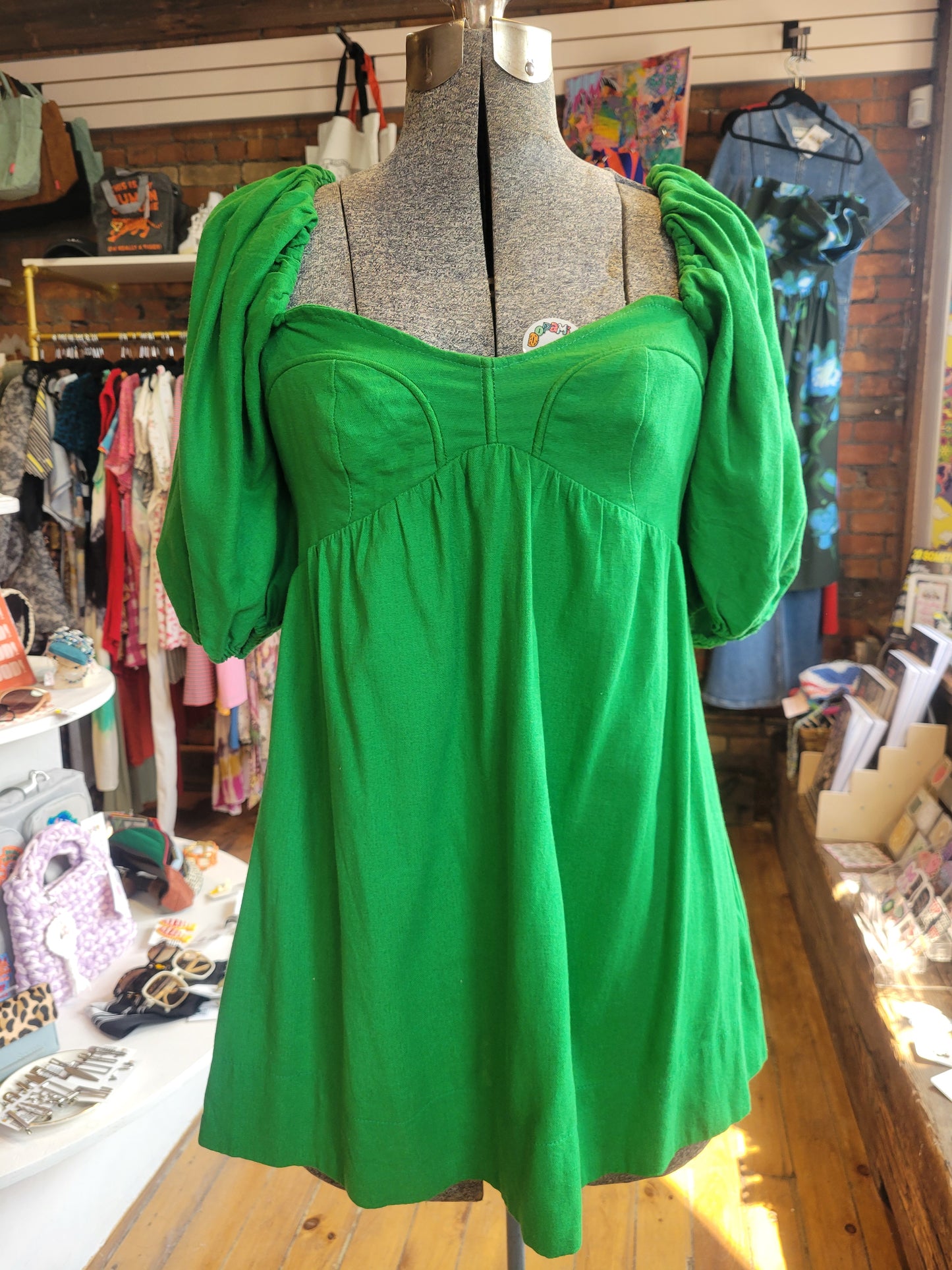 Emerald Green Farm Rio Mini Dress