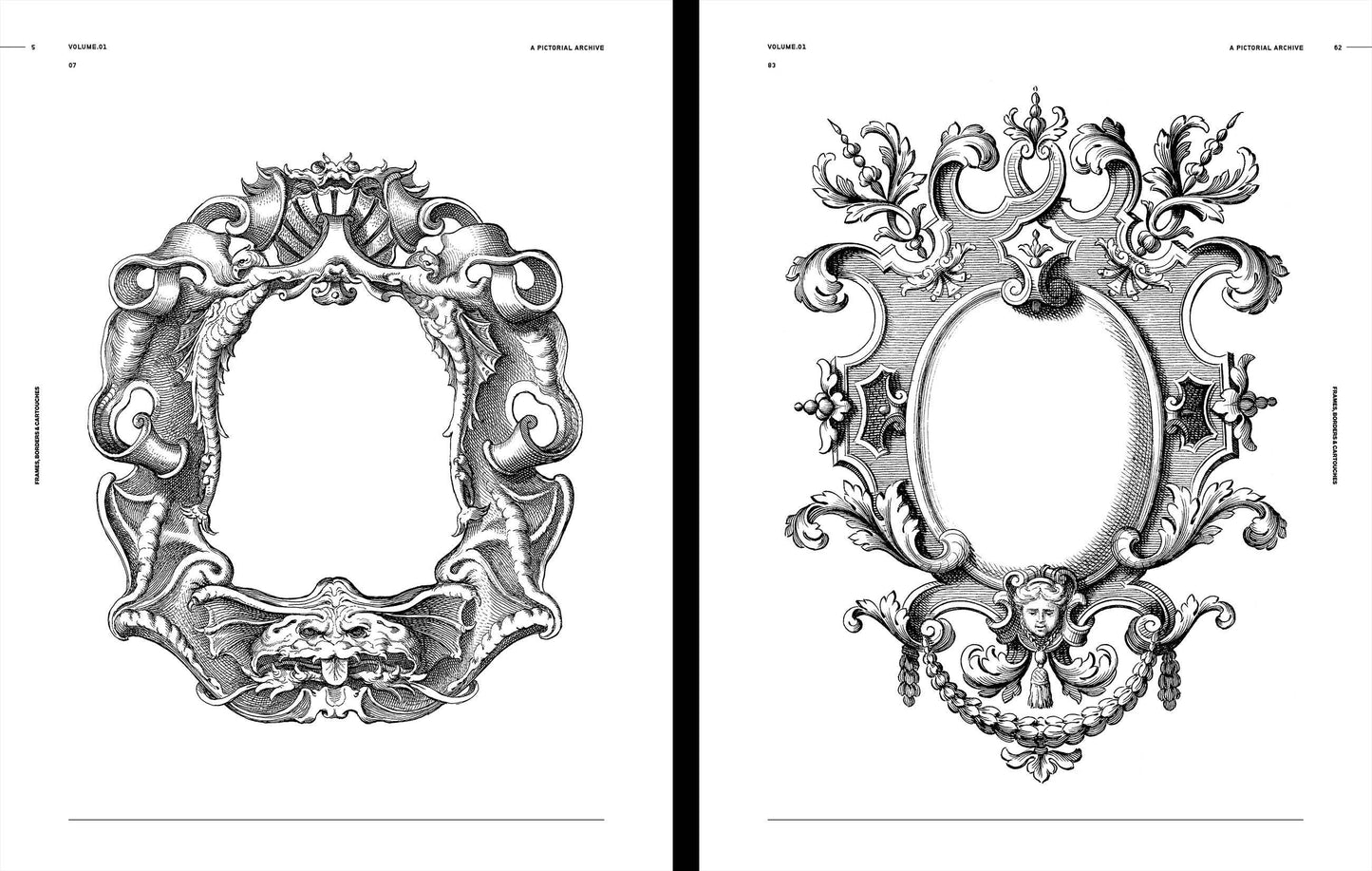Vault Editions: Frames, Borders & Cartouches Reference Book