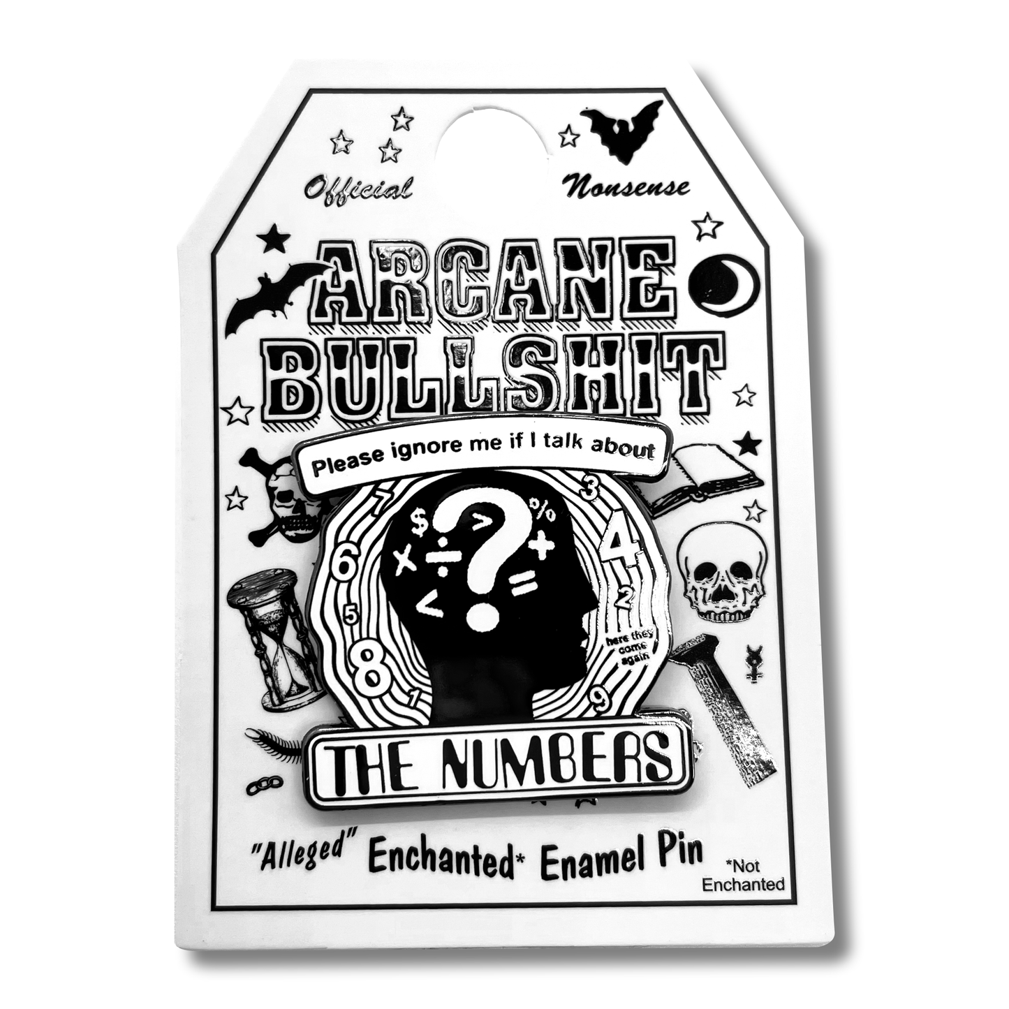 "The Numbers" Enamel Pin