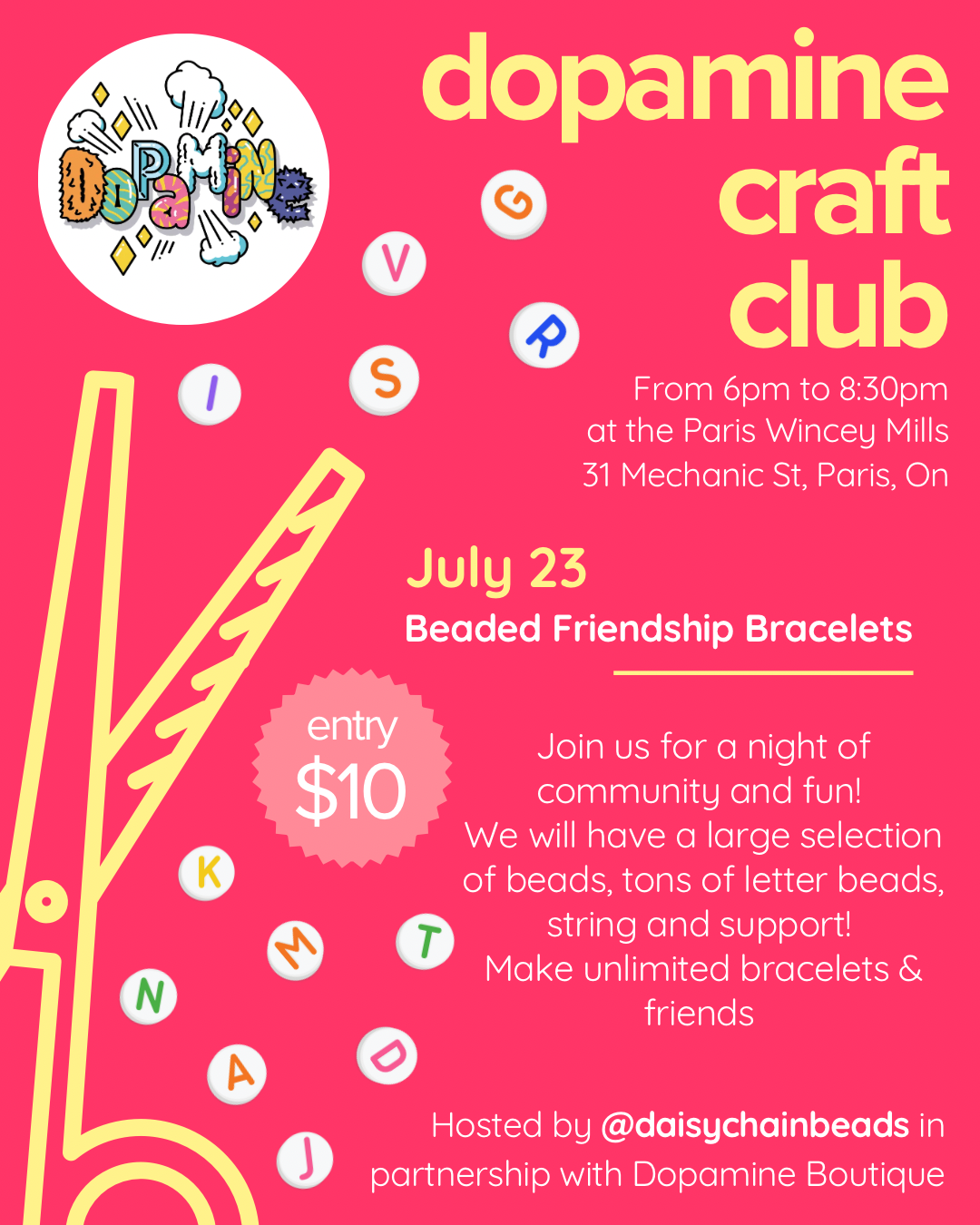 July 23rd - Beaded Friendship Bracelets
