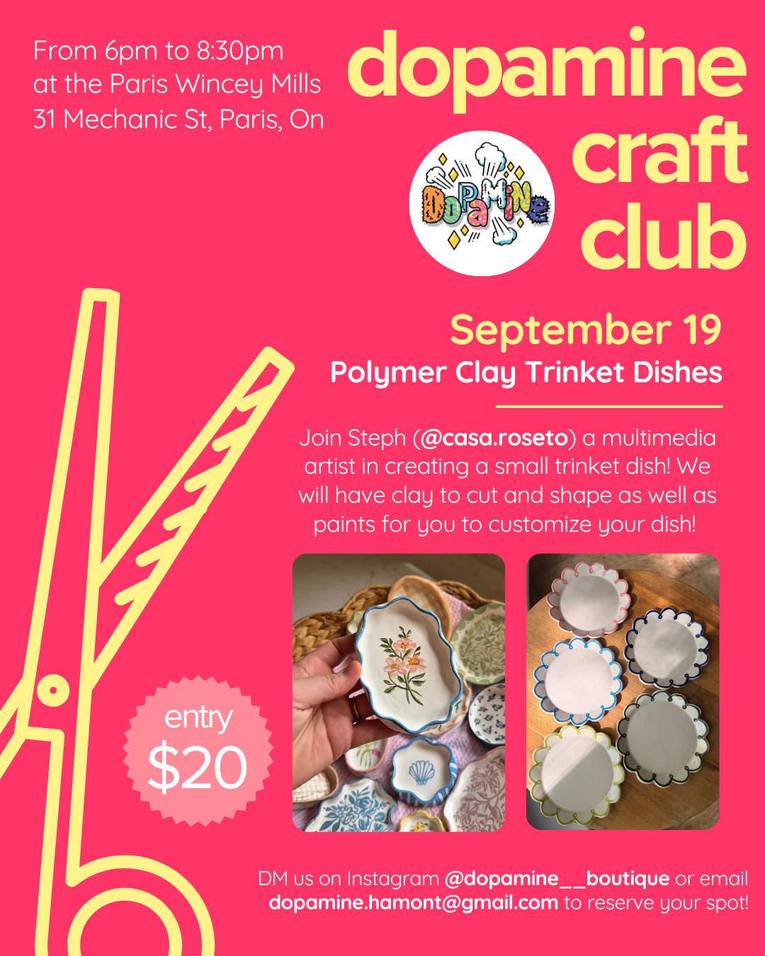 September 19th - Polymer Clay Trinket Dish
