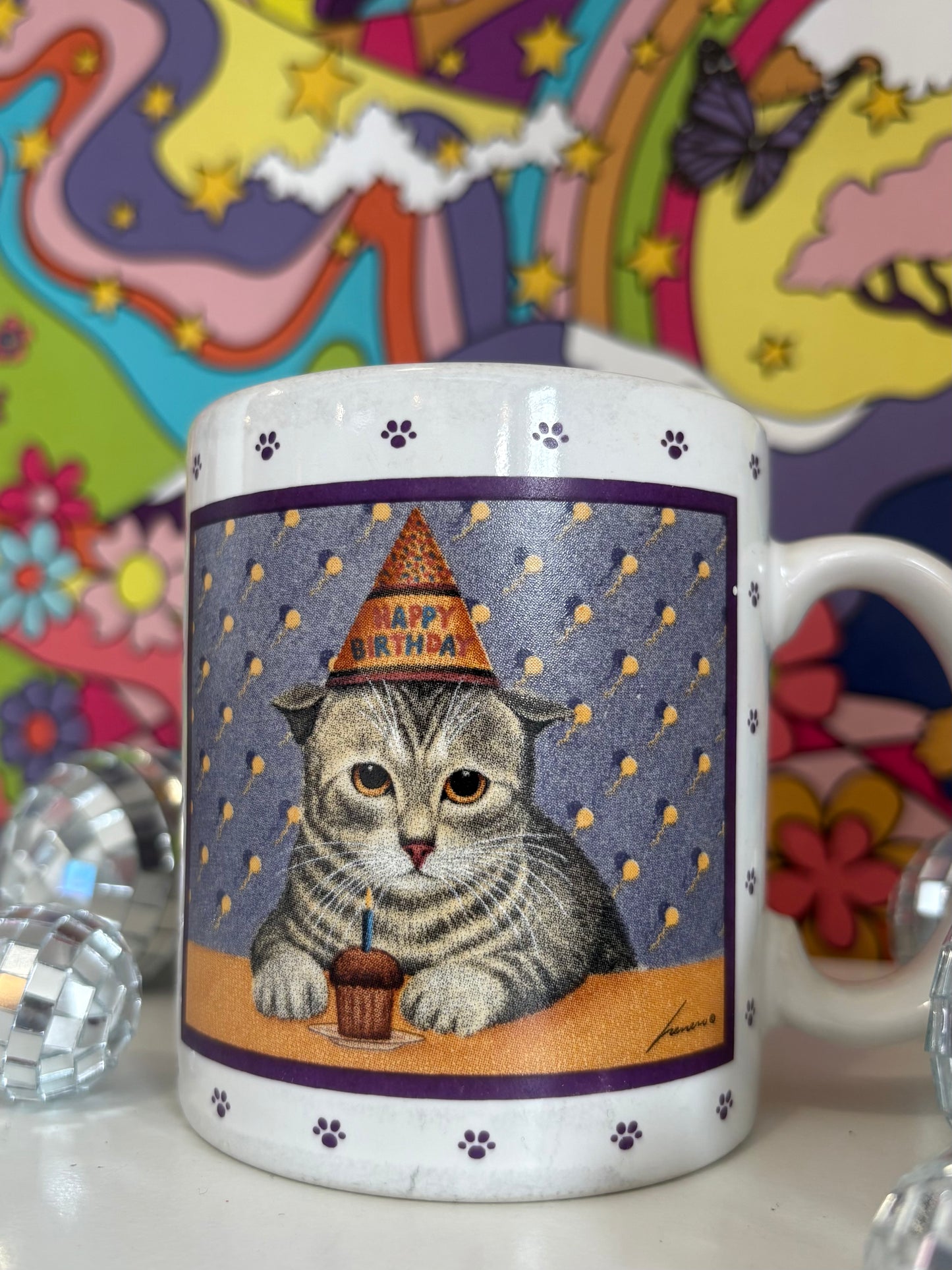 Birthday Cat Mug