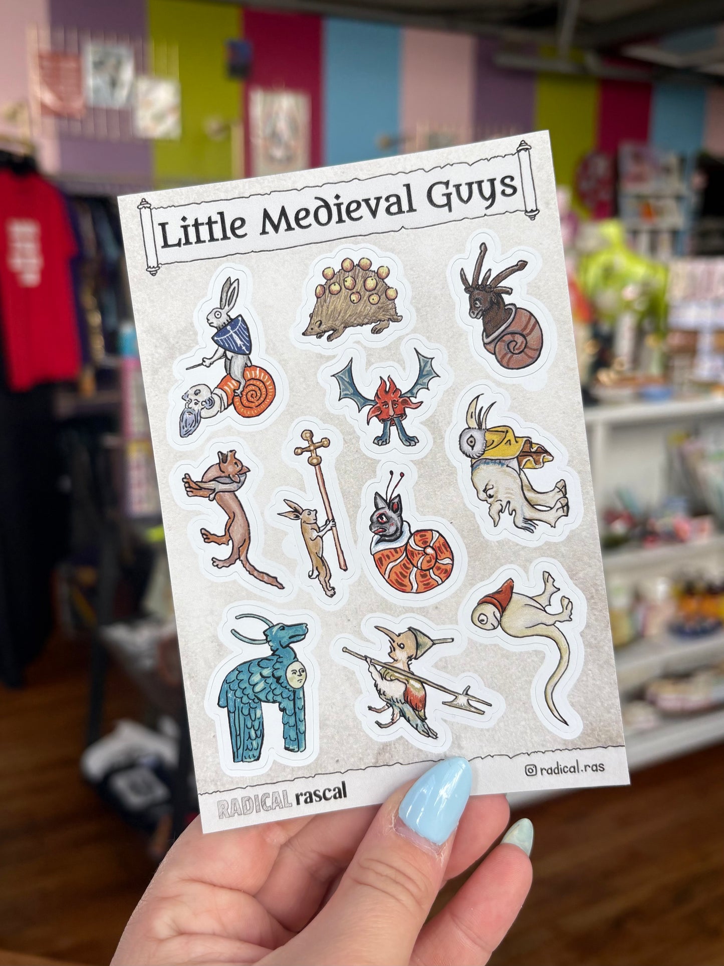 Sticker Sheet - Lil Medieval Guys