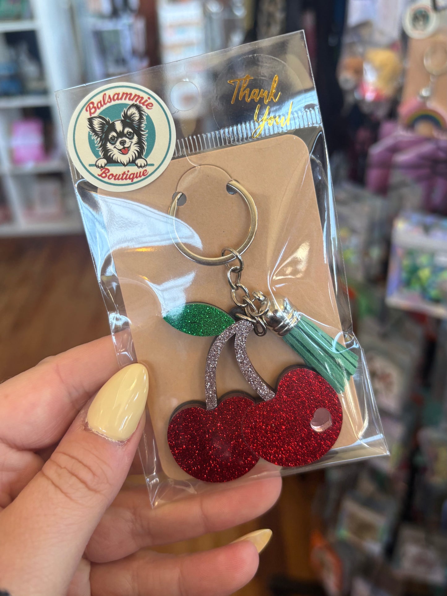 Cherry Keychain 3D Acrylic