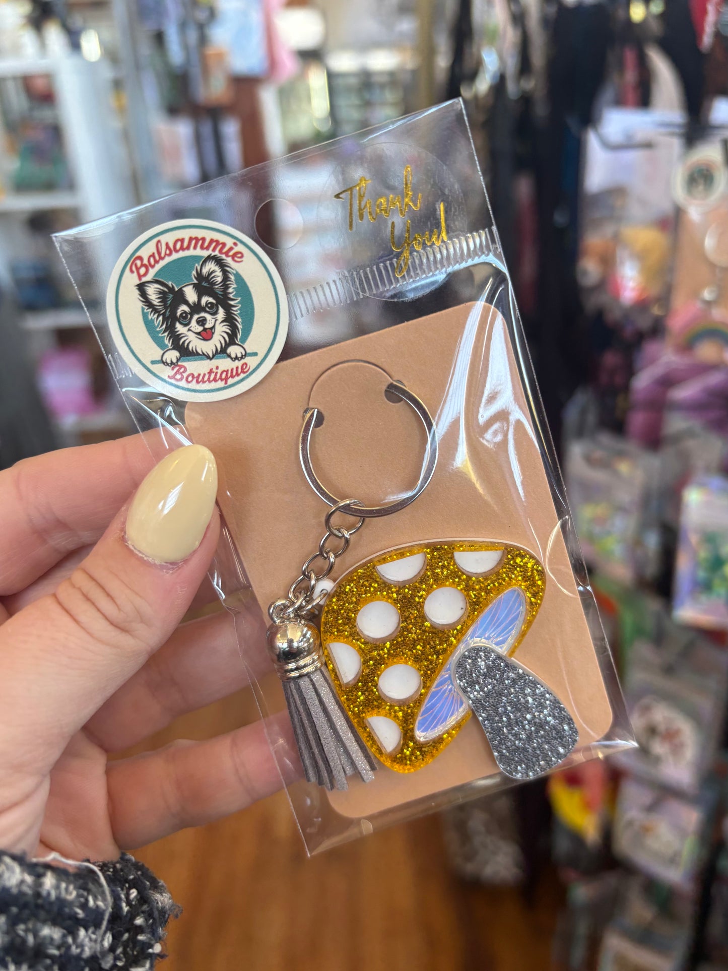 Funky Mushroom - 3D Acrylic Keychain