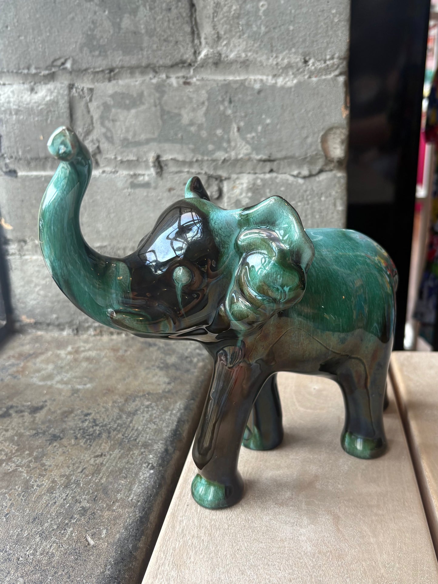 Beautiful Blue Mountain Pottery Elephant