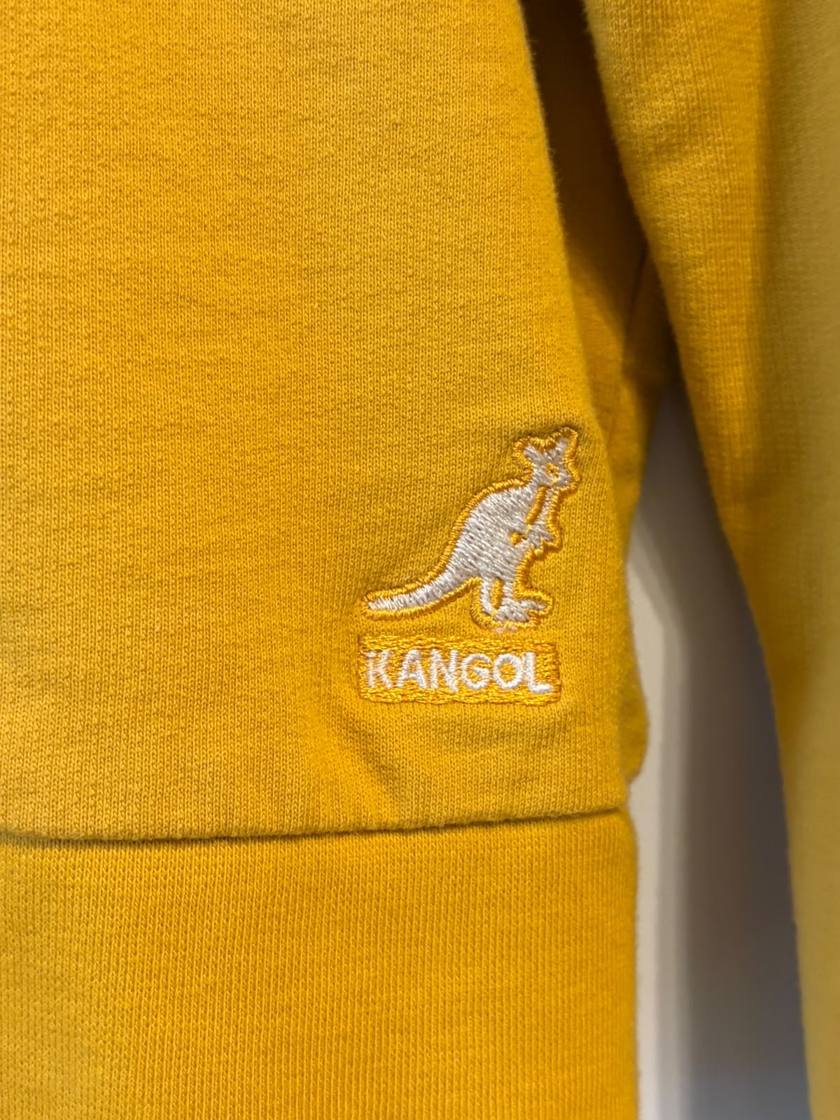 Mustard Yellow Kangol sweater- size Small
