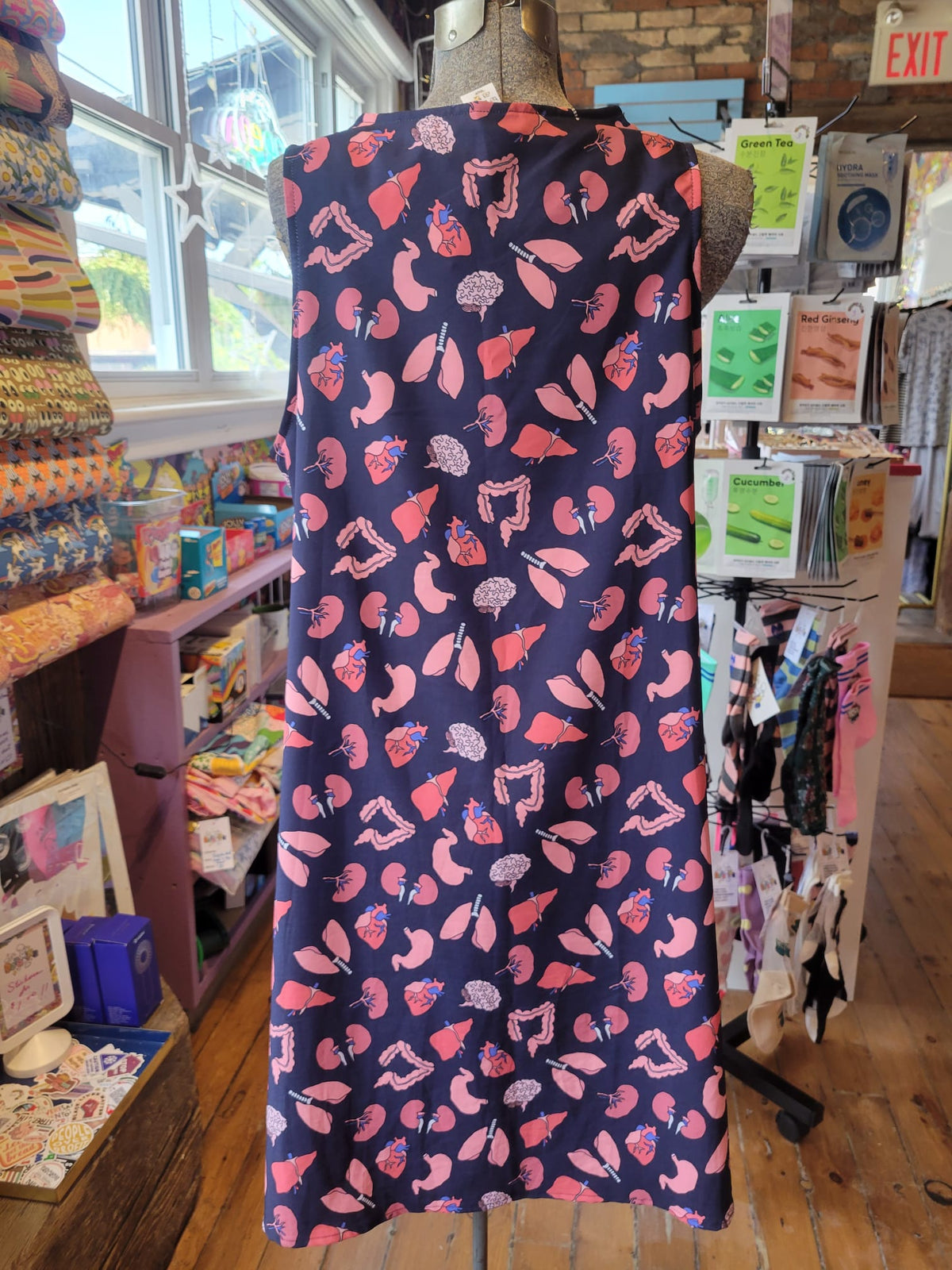 Redbubble Human Organs A-Line Dress - size Large