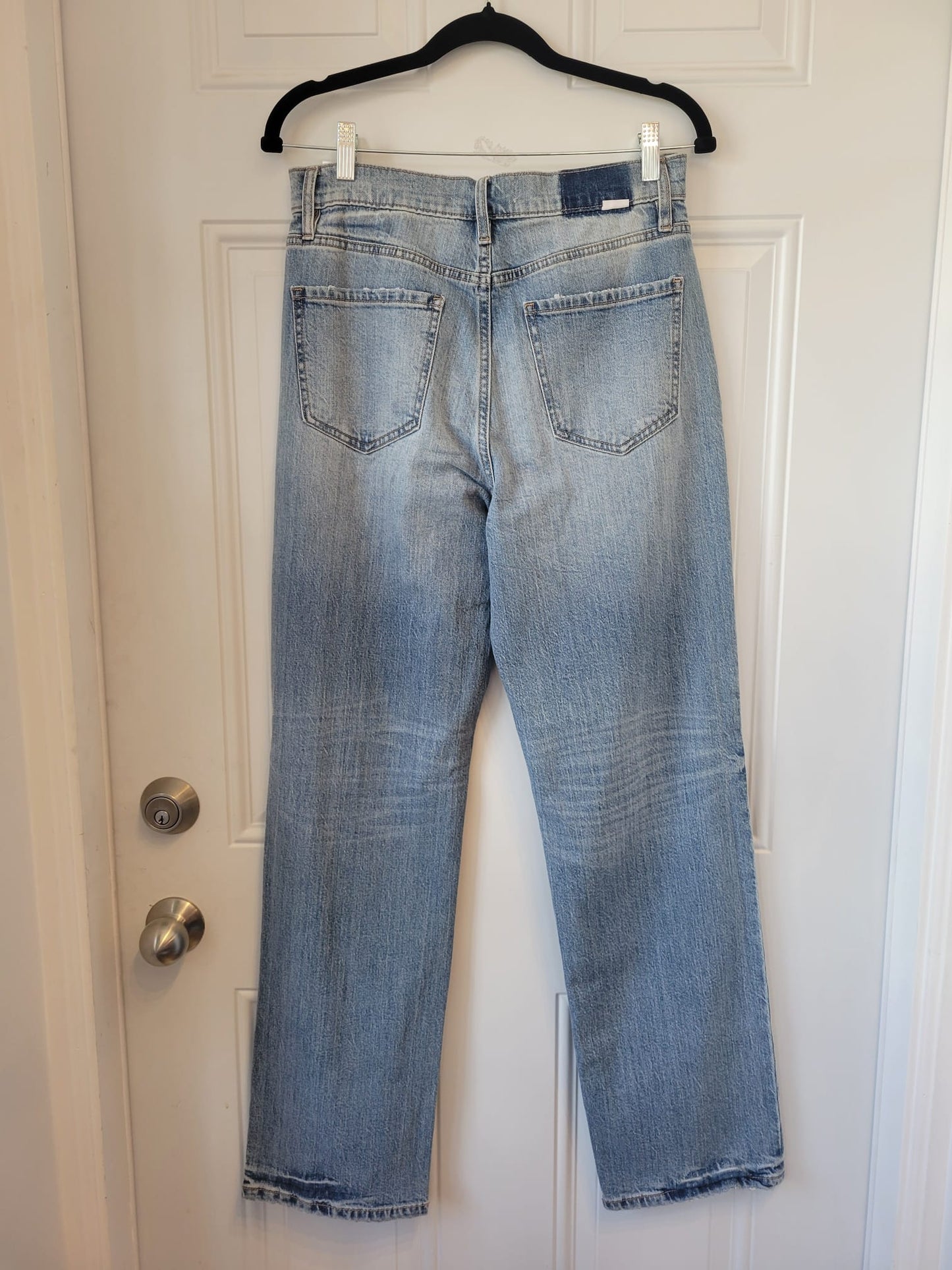 Daze Denim Original High Rise Distressed Straight Leg Jeans - size 29