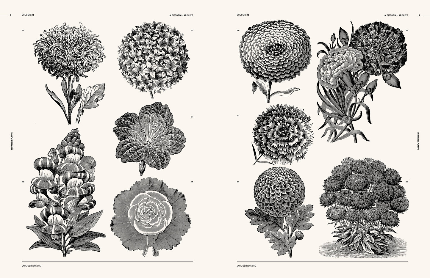 Vault Editions: Flowers and Plants Reference Book
