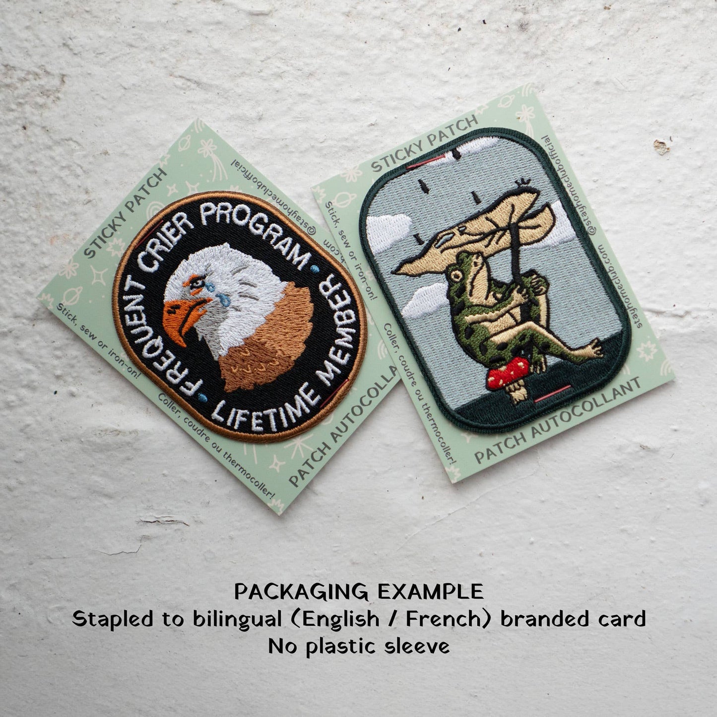 Scrappy Raccoon (Trash) Sticky Patch | Embroidered Patch