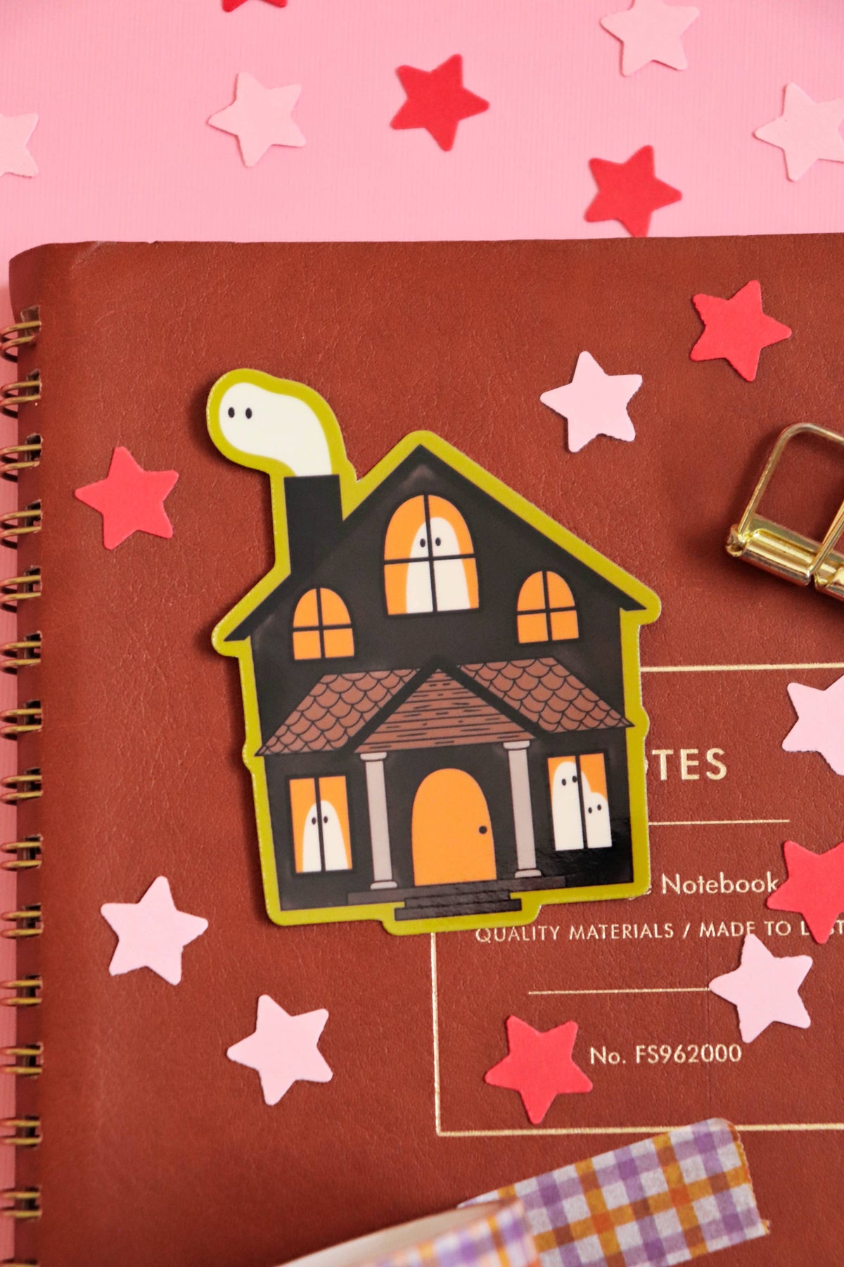 Haunted House | Glossy Waterproof Vinyl Sticker