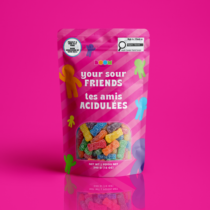 Your Sour Friends | Sour Fruit Gummies | 340 g