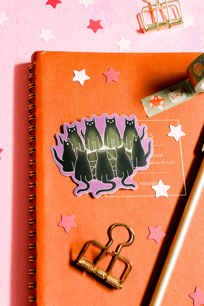 Black Cats Cult | Glossy Waterproof Vinyl Sticker