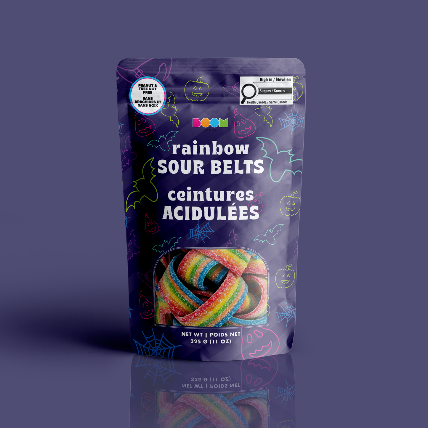 Rainbow Sour Belts | Sour Tangy Candy | 340 g