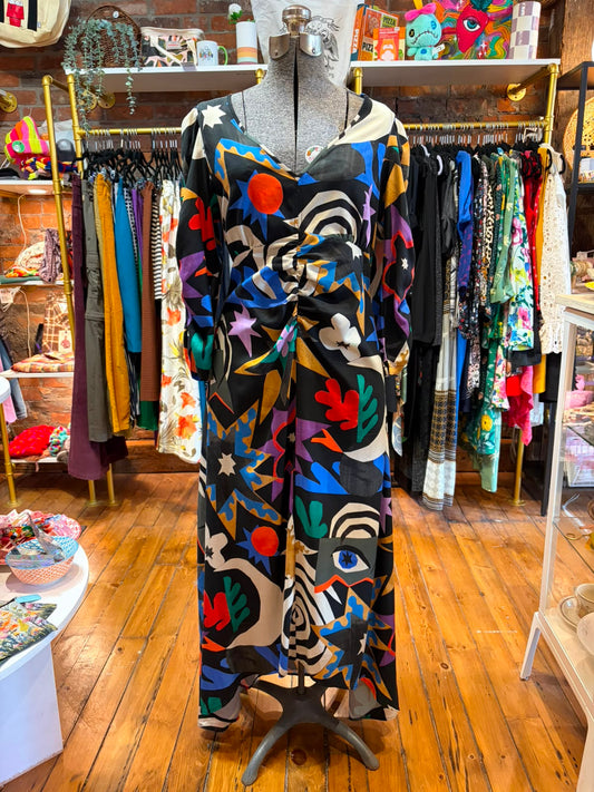 United in Motion graphic print dress