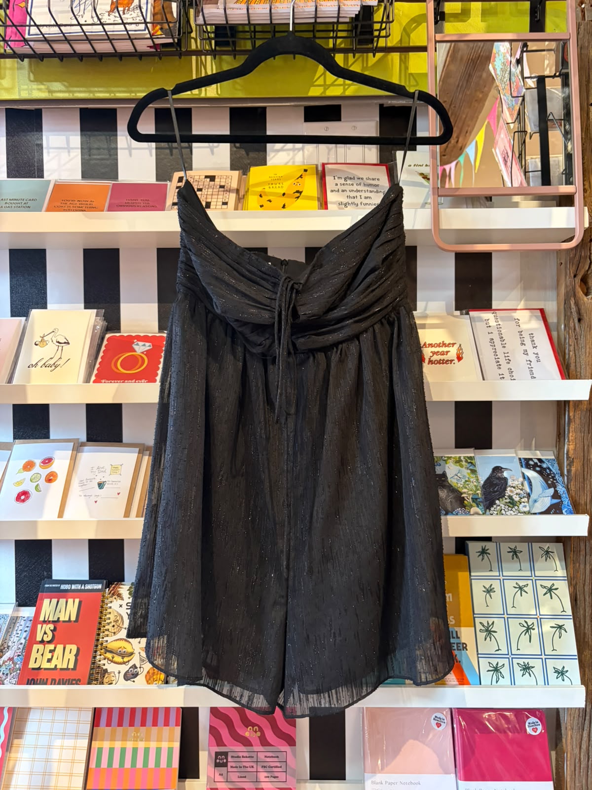 Mango shimmering black romper - Medium
