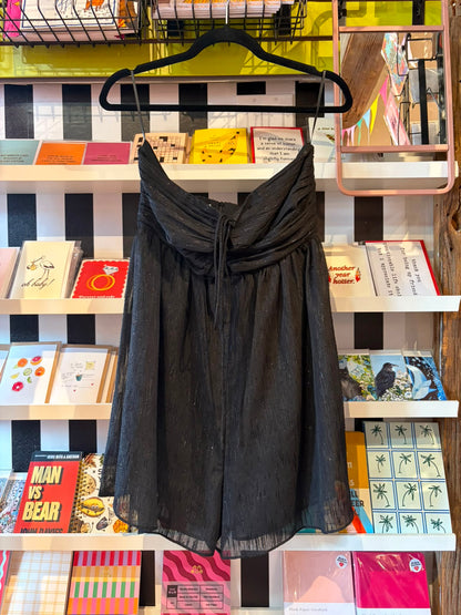 Mango shimmering black romper - Medium