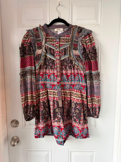 Sea New York "Brooke" border print romper - Size 8 Ladies US