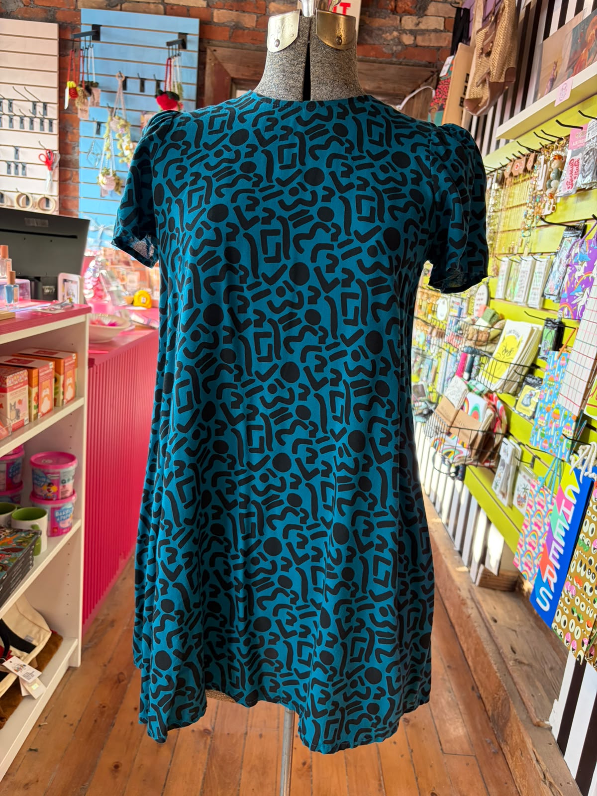 Nooworks "Illusions" print A-line dress - Small