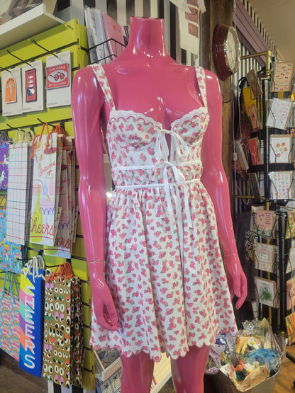 Mini-robe corset Baby Blooms For Love & Lemons x Victoria's Secret - Très petit
