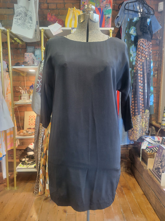 Babaton 100% silk black dress - Size 0 Ladies US