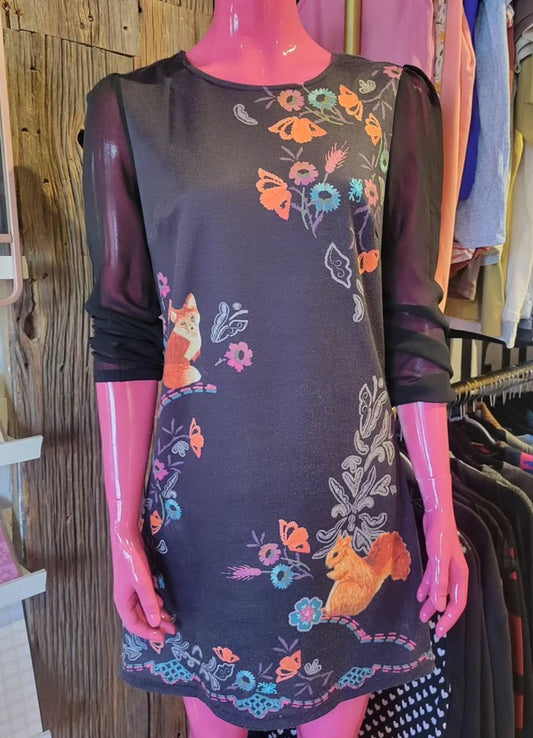Robe droite Yumi noire - Taille S