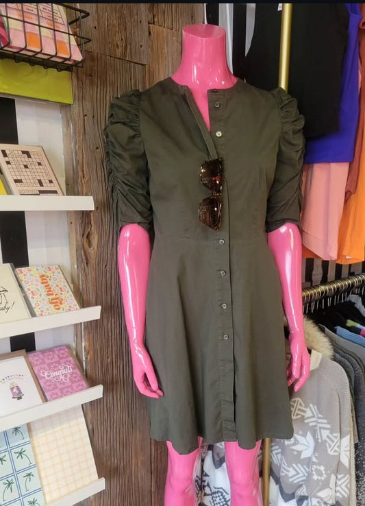 Who What Wear olive green dress - Extra Small