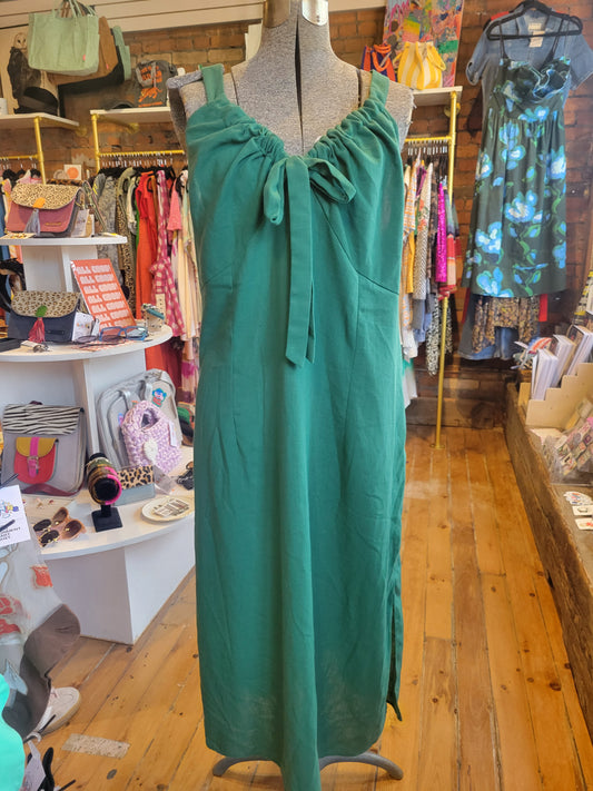 Kelly Emerald Green Column Midi Dress – Size XL