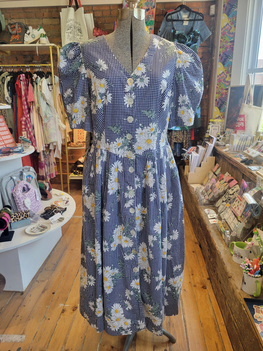 Vintage 90s Berwin & Wolff Trachten-style cottagecore midi dress - size Extra Large