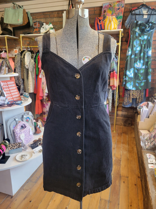 Robe en jean noir délavé Twik - taille Small