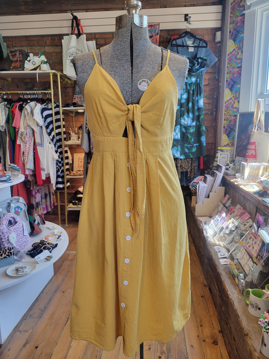 Robe midi jaune beurre Missguided - taille XS