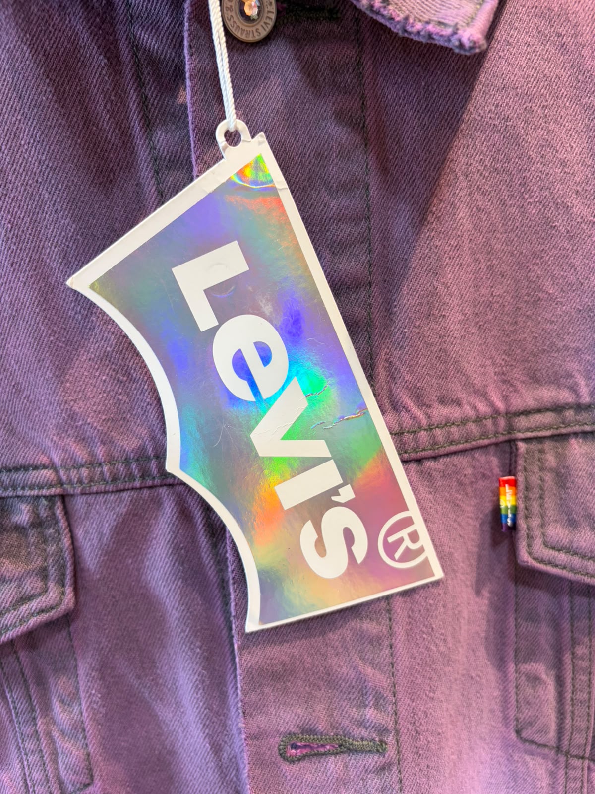 NWT Levis Pride Liberation Trucker vest - size extra large
