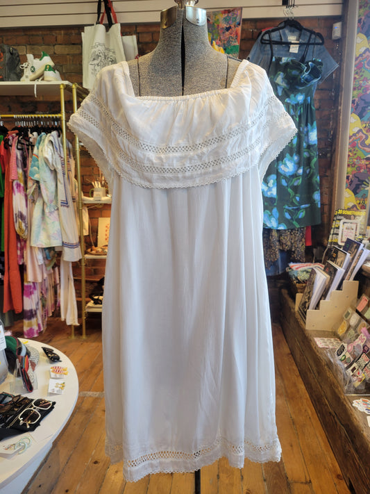 Aritzia Wilfred white off-shoulder dress- size Small