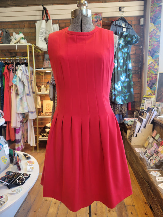 H&M Red Skater-Style dress - size 8
