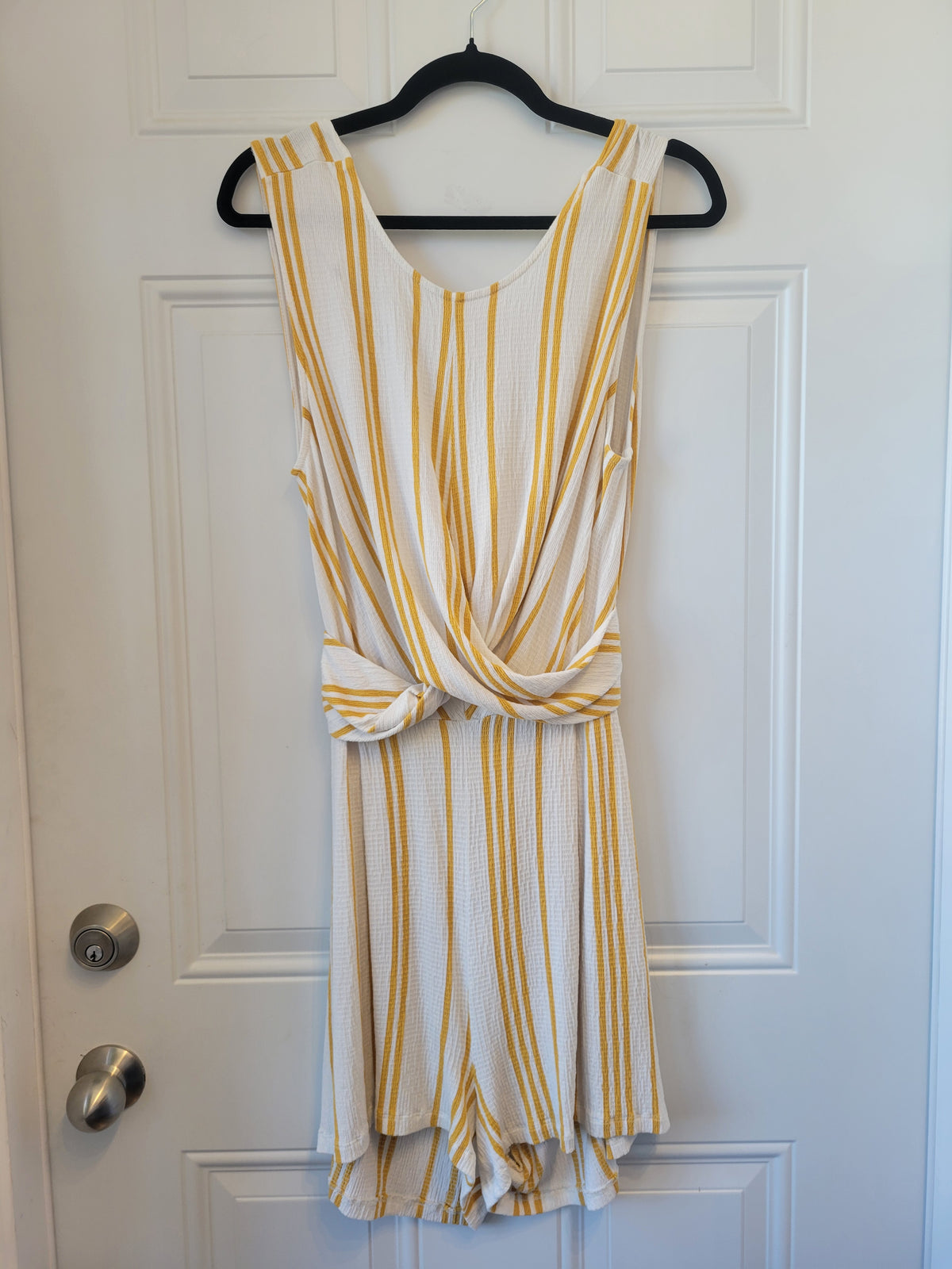Love Tree Vertical Striped Romper - size Large