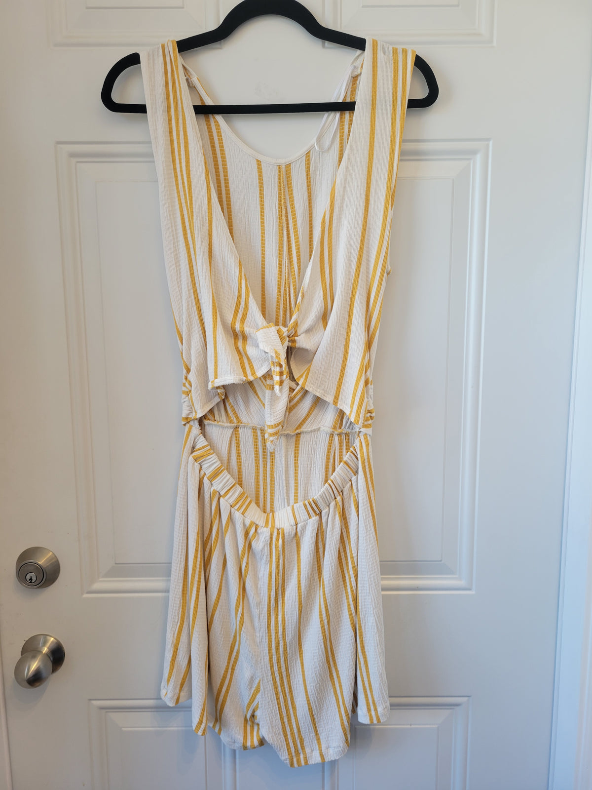 Love Tree Vertical Striped Romper - size Large