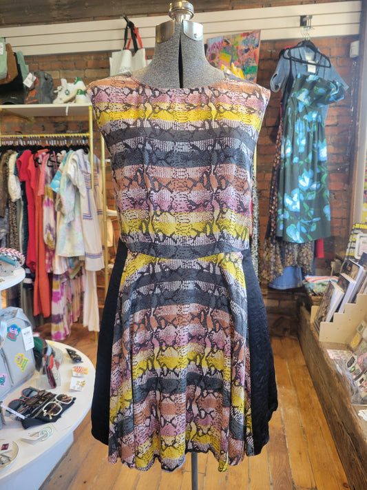 Robe sans manches imprimé python Rachel Roy - taille 4