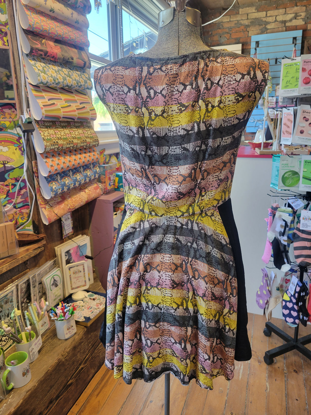 Rachel Roy Python-Print sleeveless dress - size 4