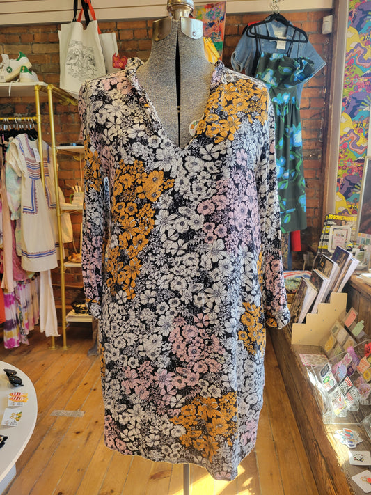 H&M Retro Floral mini dress - size 8