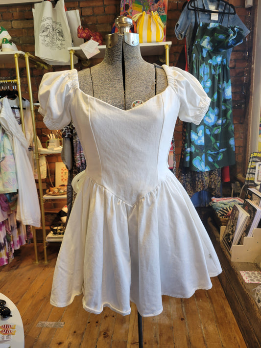 Fashion Brand Company Virgin Mini White dress- size Extra Small