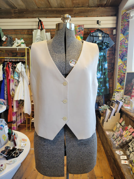 Oak & Fort Cream vest - size Large