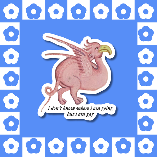 Pink Griffin - Sticker