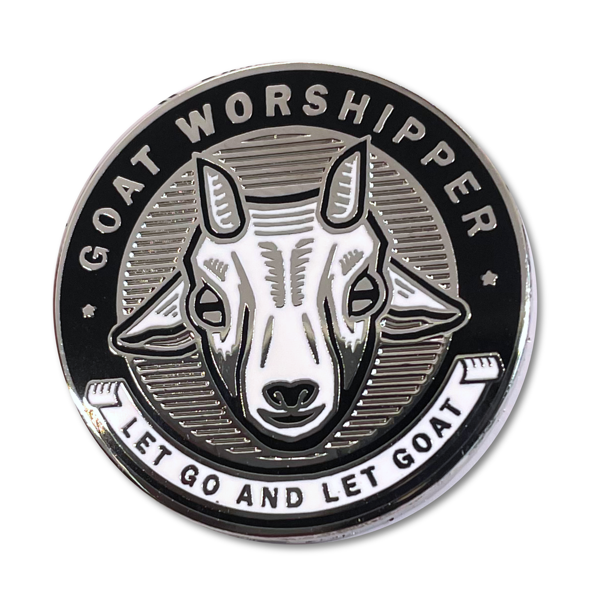 "Goat Worshipper" Enamel Pin