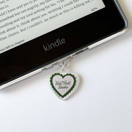USB-C Port Charm - But First, Books