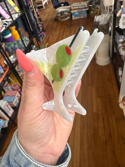 Martini Hair Clip
