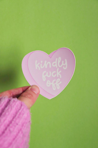 Kindly Fuck Off | Glossy Waterproof Vinyl Sticker