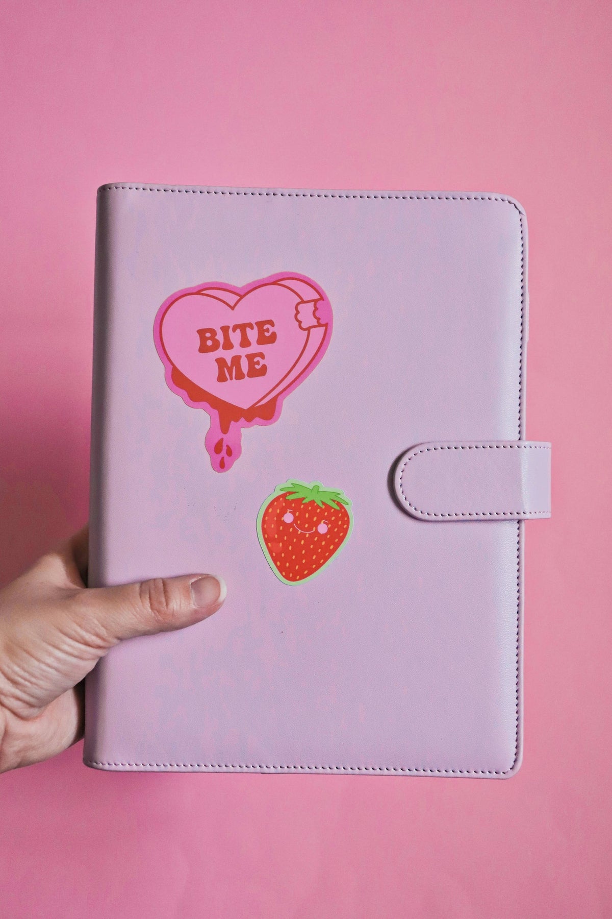 Bite Me Candy Heart | Glossy Waterproof Vinyl Sticker