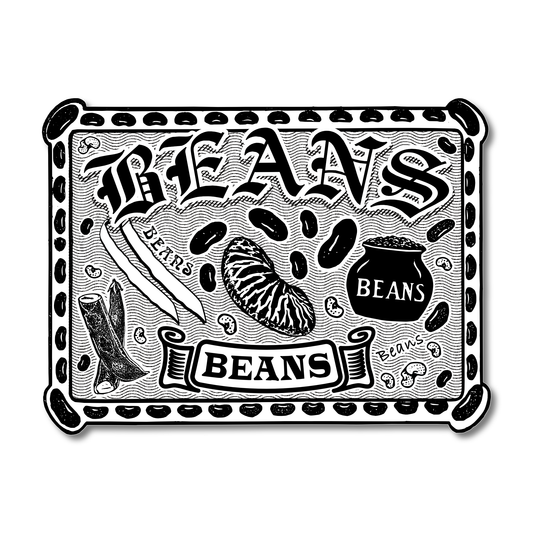 "Beans" Die-Cut Vinyl Sticker