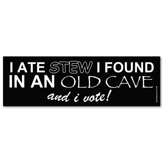 "Stew Cave" Bumper Sticker